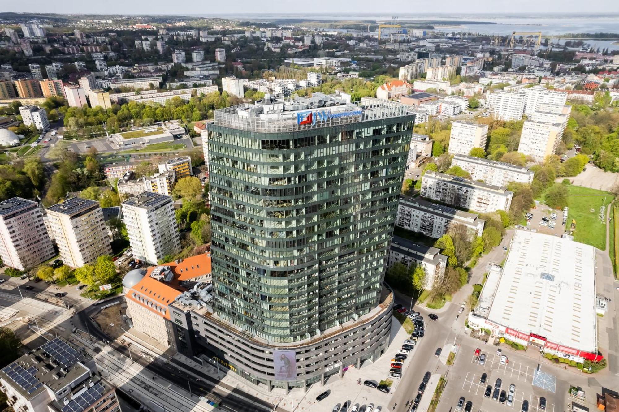 Hanza Tower Apartment No. 524 - Swimming Pool, Jacuzzi, Balcony Štetín Exteriér fotografie